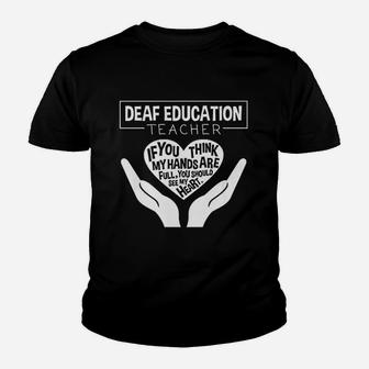 Deaf Education Teacher ideas Kid T-Shirt - Seseable