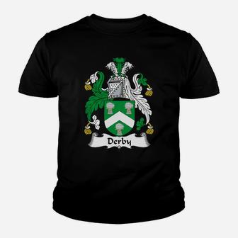 Derby Family Crest / Coat Of Arms British Family Crests Kid T-Shirt - Seseable