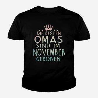 Die Besten Omas Sind Im November Geboren Kinder T-Shirt - Seseable