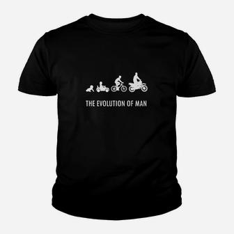 Die Evolution Des Mannes Kinder T-Shirt - Seseable