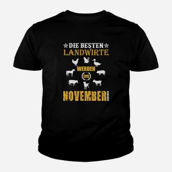 Die Höchste Landwirte November Kinder T-Shirt - Seseable