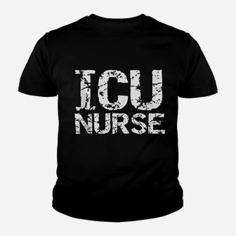 Distressed Intensive Care Unit Nurse Gift For Men Icu Nurse Kid T-Shirt - Seseable