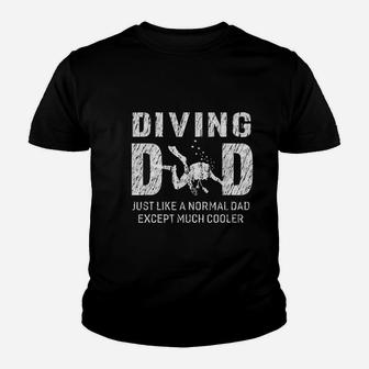 Diving Dad Gifts For Father Scuba Diving Men Kid T-Shirt - Seseable