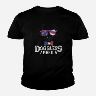 Dog Bless America Men Women Kids 4th Of July Dog Premium Kid T-Shirt - Seseable