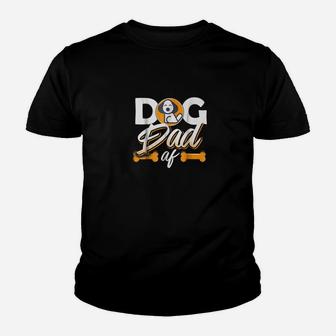 Dog Dad Af Dog Lover Dog Daddy Gifts Kid T-Shirt - Seseable