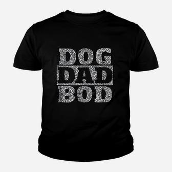 Dog Dad Bod Distressed Pet Owner Fitness Kid T-Shirt - Seseable