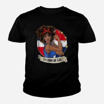 Dominican Girl Strong Dominican Republic Pride Kid T-Shirt - Seseable