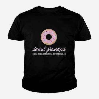 Donut Grandpa Funny Cute Sprinkles Trendy Gift Youth T-shirt - Seseable
