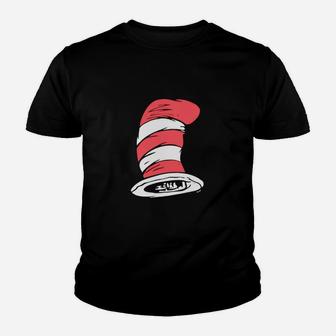 Dr Seuss Cat In The Hat Big Hat Kid T-Shirt - Seseable