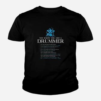 Drummer You're A Drummer If Funny Drum Lover Kid T-Shirt - Seseable