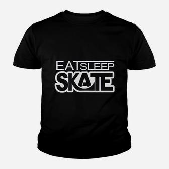 Eat Sleep Skate Skate Longboard, Skateboard Gifts Kid T-Shirt - Seseable
