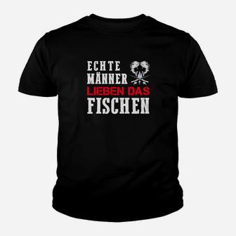 Echte Männer Lieben Das Fischen Kinder T-Shirt - Seseable