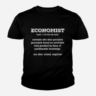 Economics Student Taxation Teacher Economist Definition Kid T-Shirt - Seseable