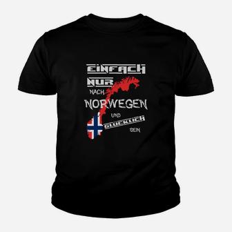 Einfach Nur Nach Norwegen Kinder T-Shirt - Seseable