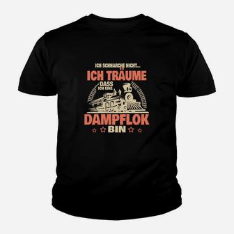 Eisenbahn Zug Schnarchen Dampflok Kinder T-Shirt - Seseable