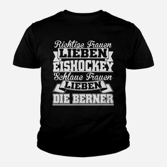 Eishockey Fan Kinder Tshirt für Frauen, Berner Liebe & Unterstützung - Seseable