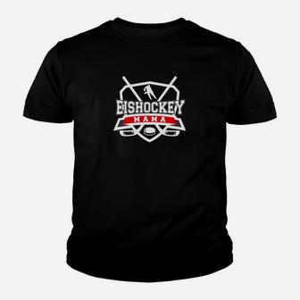 Eishockey Mama Stolz Kinder Tshirt, Design für Hockeymütter - Seseable