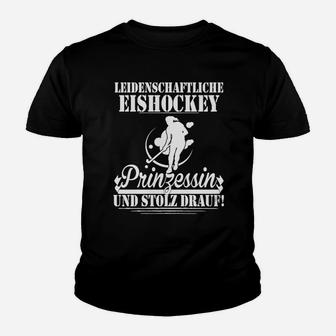 Eishockey-Prinzessin Damen-Kinder Tshirt, Stolze & Leidenschaftliche Fans - Seseable