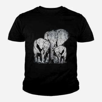 Elephant Family Elephant Kid T-Shirt - Seseable