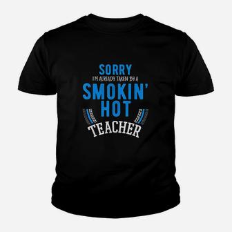 Engaged To A Teacher Funny Marry Hot Teachers Gift Kid T-Shirt - Seseable