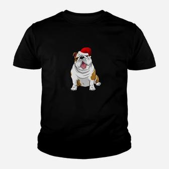 English Bulldogs Funny Bulldogs Pups Holidays Kid T-Shirt - Seseable