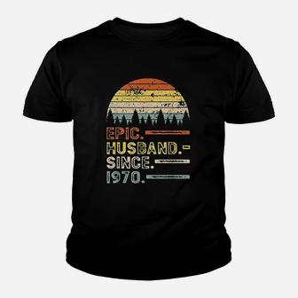 Epic Husband Since 1970 Vintage Kid T-Shirt - Seseable