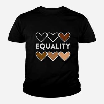 Equality Hearts Civil Rights Equal Graphic Kid T-Shirt - Seseable