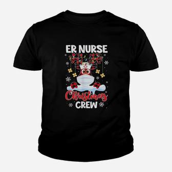 Er Nurse Christmas Crew Emergency Room Icu Nursing Squad Kid T-Shirt - Seseable