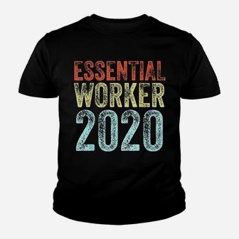 Essential Worker 2020 Funny Job Vintage Employee Gift Kid T-Shirt - Seseable