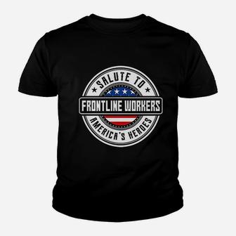 Essential Workers | Thank You Frontline Workers Kid T-Shirt - Seseable