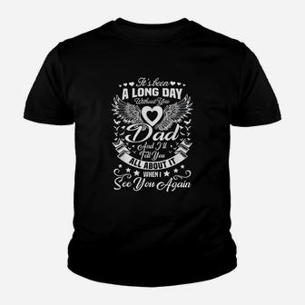 Family 365 In Loving Memory Of My Dad Missing Dad Father Kid T-Shirt - Seseable