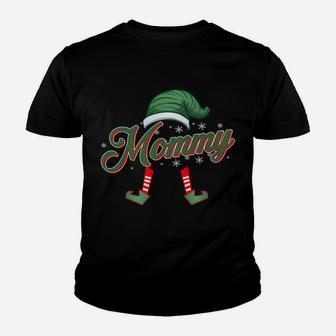 Family Christmas Pj Mommy Elf Christmas Elf Kid T-Shirt - Seseable