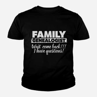 Family Genealogist Family Tree Kid T-Shirt - Seseable