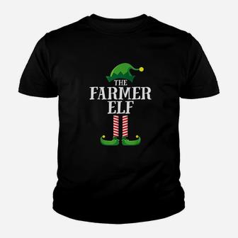 Farmer Elf Matching Family Group Christmas Party Pajama Kid T-Shirt - Seseable
