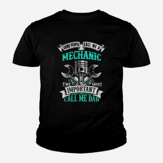 Fathers Day - Mens Mechanic Dad Gift For Fathers Day Kid T-Shirt - Seseable