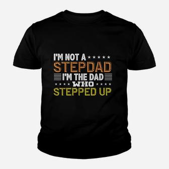 Fathers Day Stepfather, dad birthday gifts Kid T-Shirt - Seseable