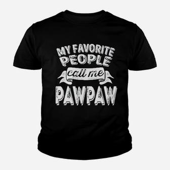 Feisty And Fabulous My Favorite People Call Me Paw Paws Kid T-Shirt - Seseable