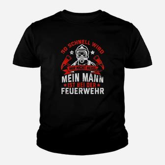 Feuerwehr Papa Vatertags Geschenk Freiwillige Feuerwehr Kinder T-Shirt - Seseable