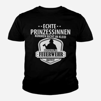 Feuerwehr Prinzessinnen Kinder Tshirt, Spruch für Frauen im Einsatz - Seseable