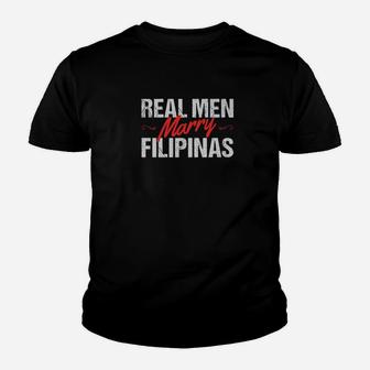 Filipina Husband Boyfriend Fiance Gift Real Men Kid T-Shirt - Seseable