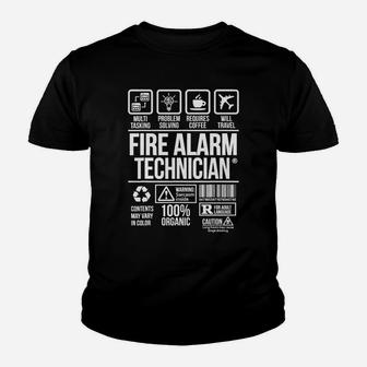 Fire Alarm Technician Kid T-Shirt - Seseable