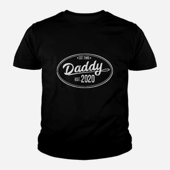 First Time Dad Est 2020 Daddy To Be New Father Gift Kid T-Shirt - Seseable