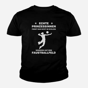 Fistball Feld Prinzessin Lustiges Sport Kinder Tshirt, Faustball Fan Tee - Seseable