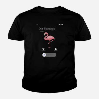 Flamingo Kinder Tshirt Sprachassistenten Humor, Schwarz Tee - Seseable