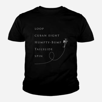 Flight Maneuver Terms Funny Cute Pilot Airplane Gift Kid T-Shirt - Seseable