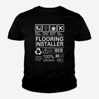 Flooring Installer Fmultiold Kid T-Shirt - Seseable