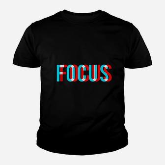 Focus Optical Illusion Trippy Motivational Kid T-Shirt - Seseable