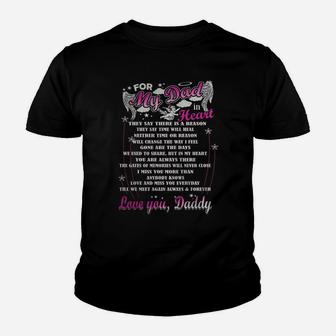 For My Dad In Heaven - Love You, Daddy Kid T-Shirt - Seseable