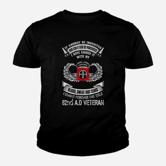 Forever The Title 82nd Airborne Division Veteran Military Sign Military Fan Sign Kid T-Shirt - Seseable