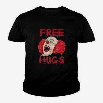 Free Hugs Halloween Horror Gift Kid T-Shirt - Seseable
